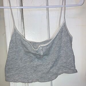 Aerie Light Gray Women's Crop Top